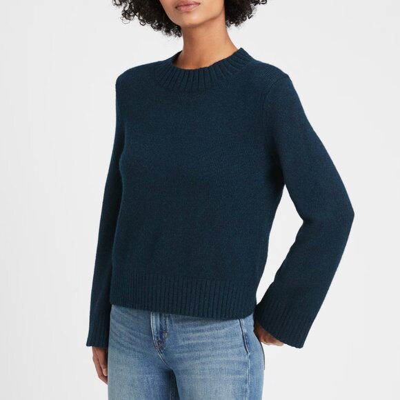 Banana Republic Cotton Blend Crewneck Sweater - Picture 1 of 9